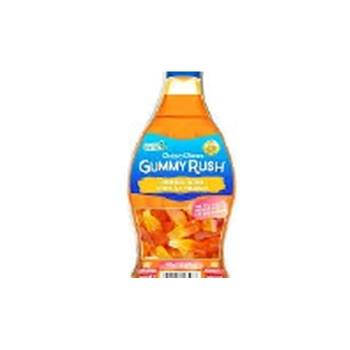 GUMMY RUSH COLA BOTTLE TUBS - ORANGE SODA BOTTLE CASE 12PCS
