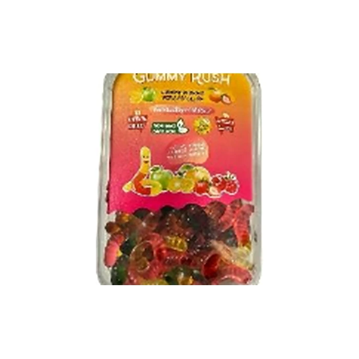 GUMMY RUSH GUMMY WORMS GUMMY TUBS 285G CASE 12