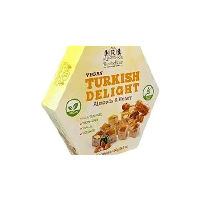 TURKISH DELIGHT VEGAN TURKISH DELIGHT ALMOND & HONEY 150G - 8 UNITS/ CASE
