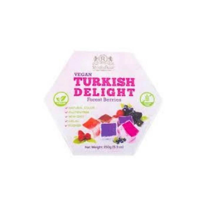 TURKISH DELIGHT VEGAN TURKISH DELIGHT FOREST BERRIES 150G - 8 UNITS/ CASE